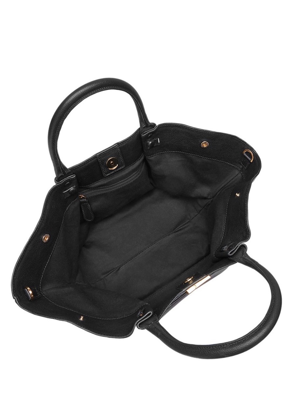 Demellier Midi New York Tote. Black/Gold. - Picture 14 of 16